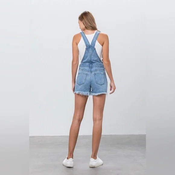 Insane Gene Jean Shorts Overalls Size Small - Picture 16 of 16